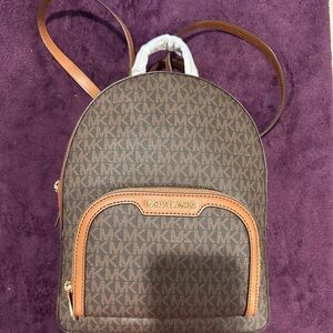 Michael Kors Jaycee Brown Backpack